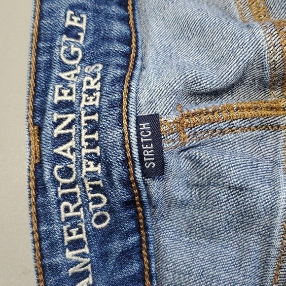 AMERICAN Eagle stretch size 6 slouchy Bermuda jean shorts - Picture 6 of 8